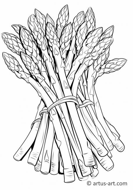 Asparagus Bunch Coloring Page